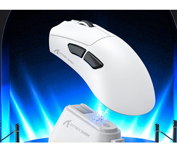 Attack Shark V3 PRO PAW3311 biała ze stacją ładującą - 1545128 - zdjęcie 6